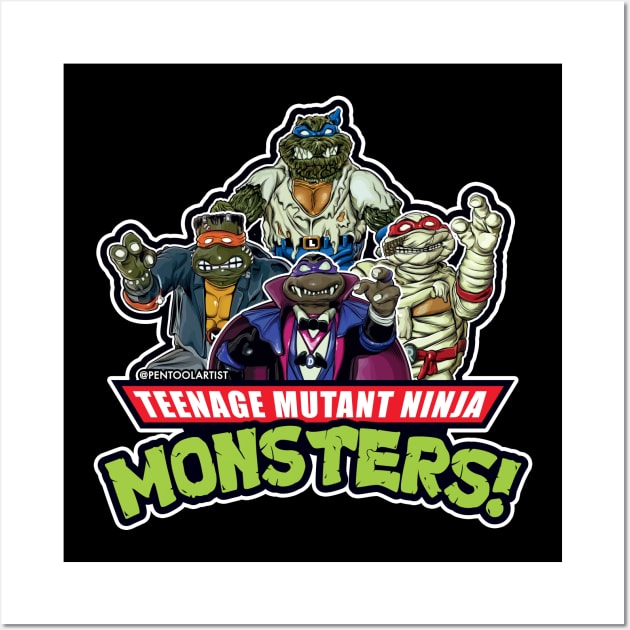 Teenage Mutant Ninja MONSTERS! Wall Art by pentoolarts